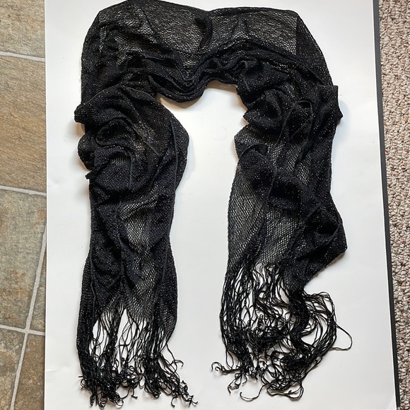 Black/Silver Speckled Scarf - Picture 1 of 4